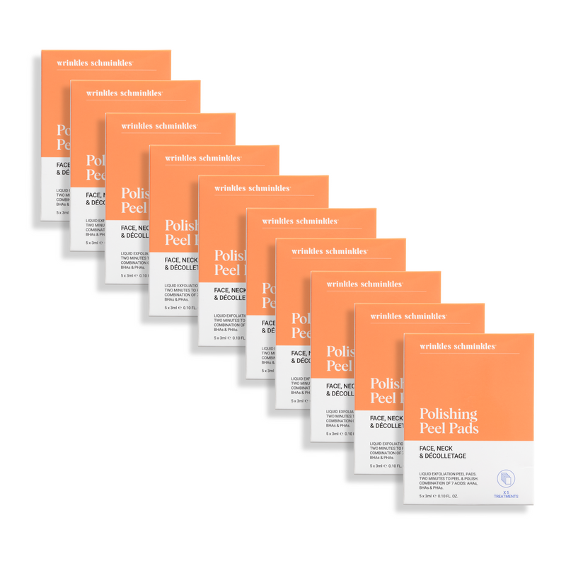 Face, Neck & Décolletage Peel Pads - Set of 5 Towelettes
