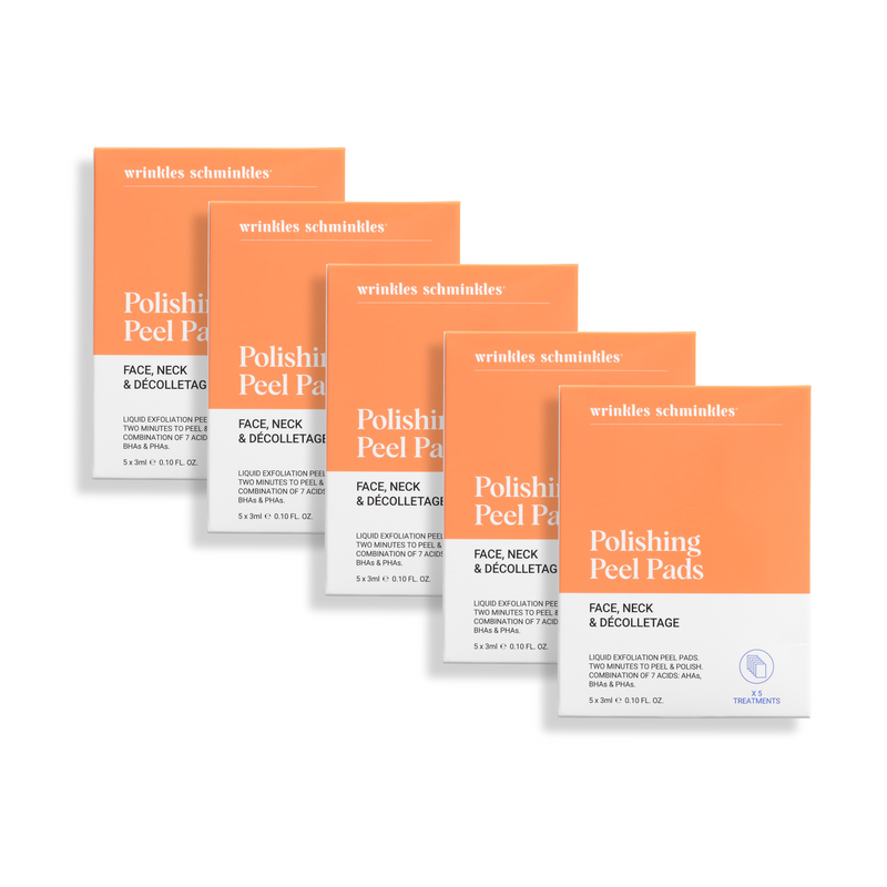 Face, Neck & Décolletage Peel Pads - Set of 5 Towelettes