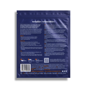 Men's Pro Forehead Wrinkle Patches packaging, back of pack